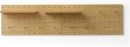 Wooden Pegboard Modular Display Organization Storage Wall Hooks Shelf (Color:Oak)